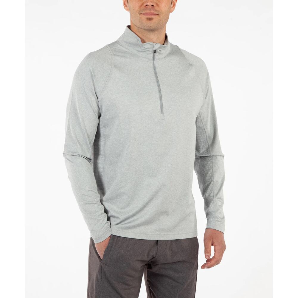 Sunice Men's Tobey UltraliteFX Stretch Half-Zip Pullover Gray Size‎ XL